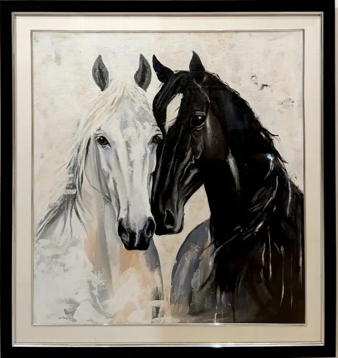 two horses