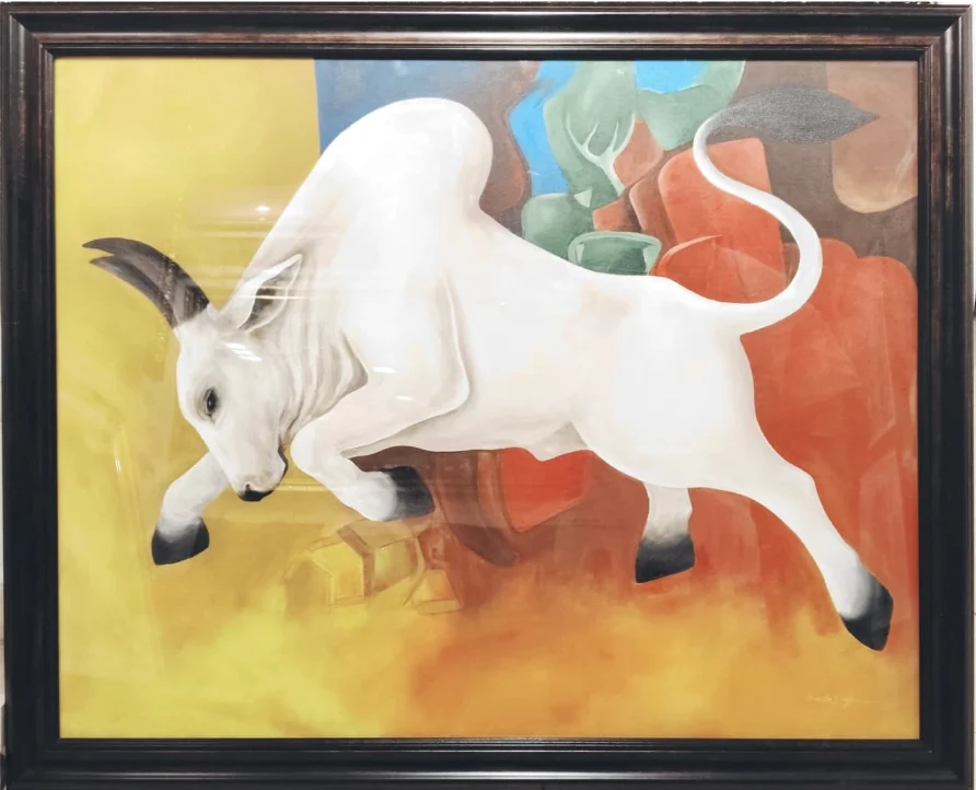Bull Realistic Painting –