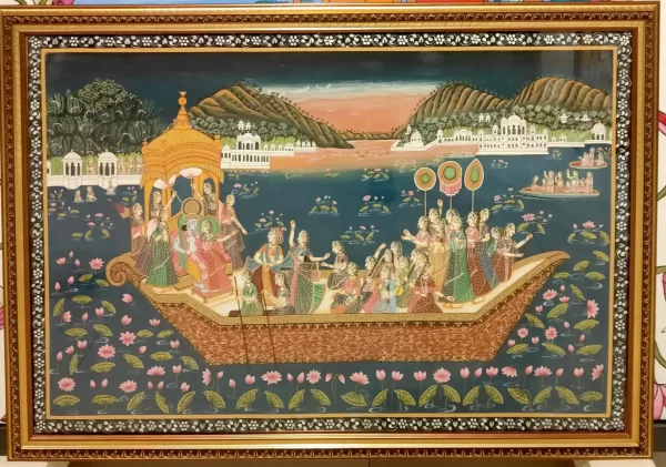Boat (Pichwai Painting)