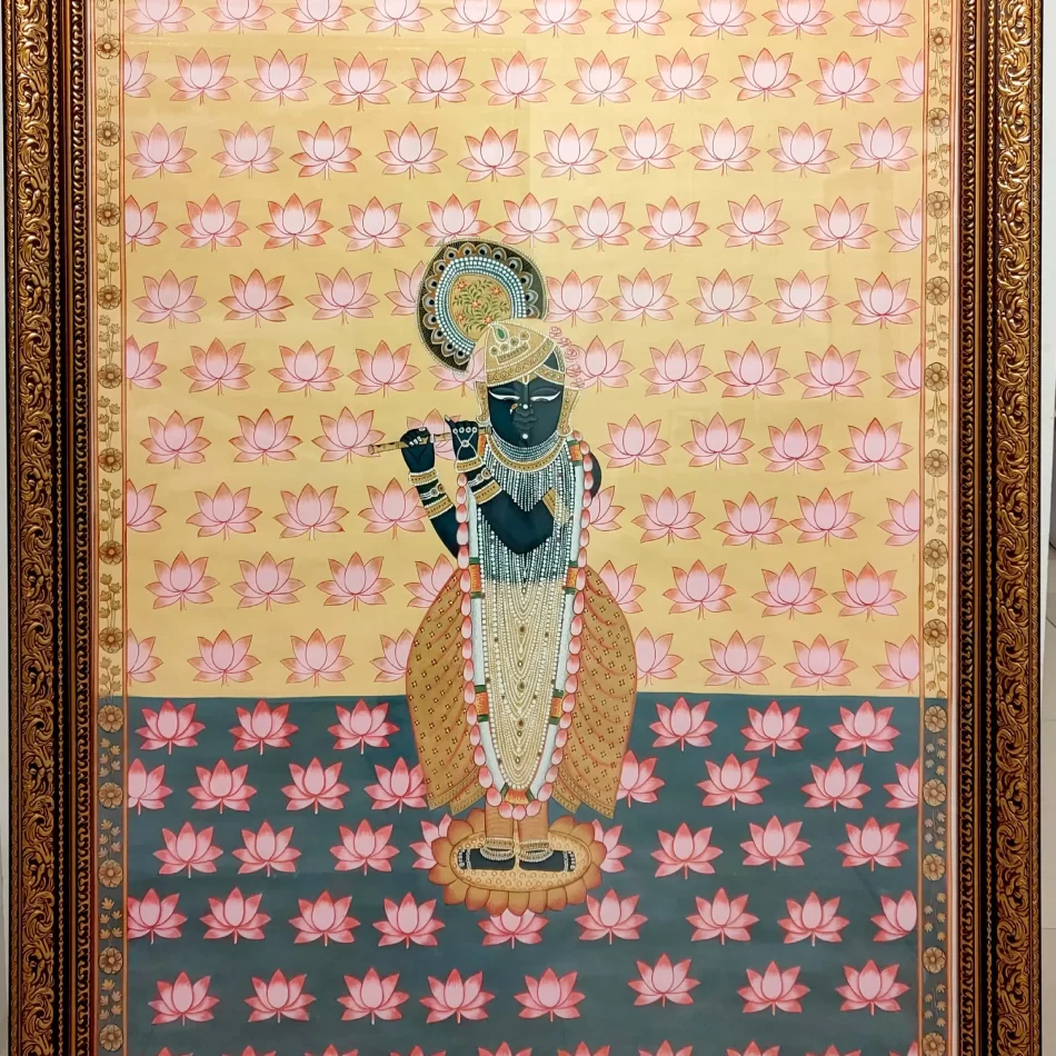 God Shri Nath Ji With Lotus flower