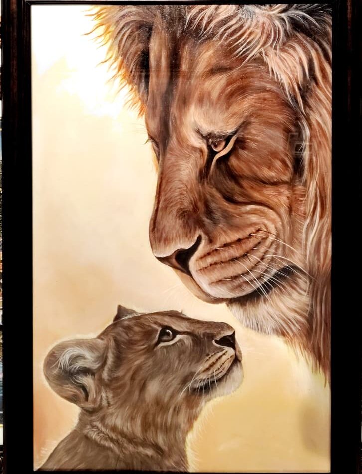 King Lion With Baby Lion