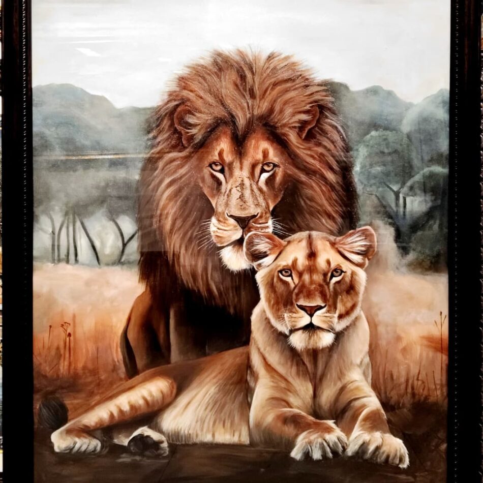 King Lion With Lioness