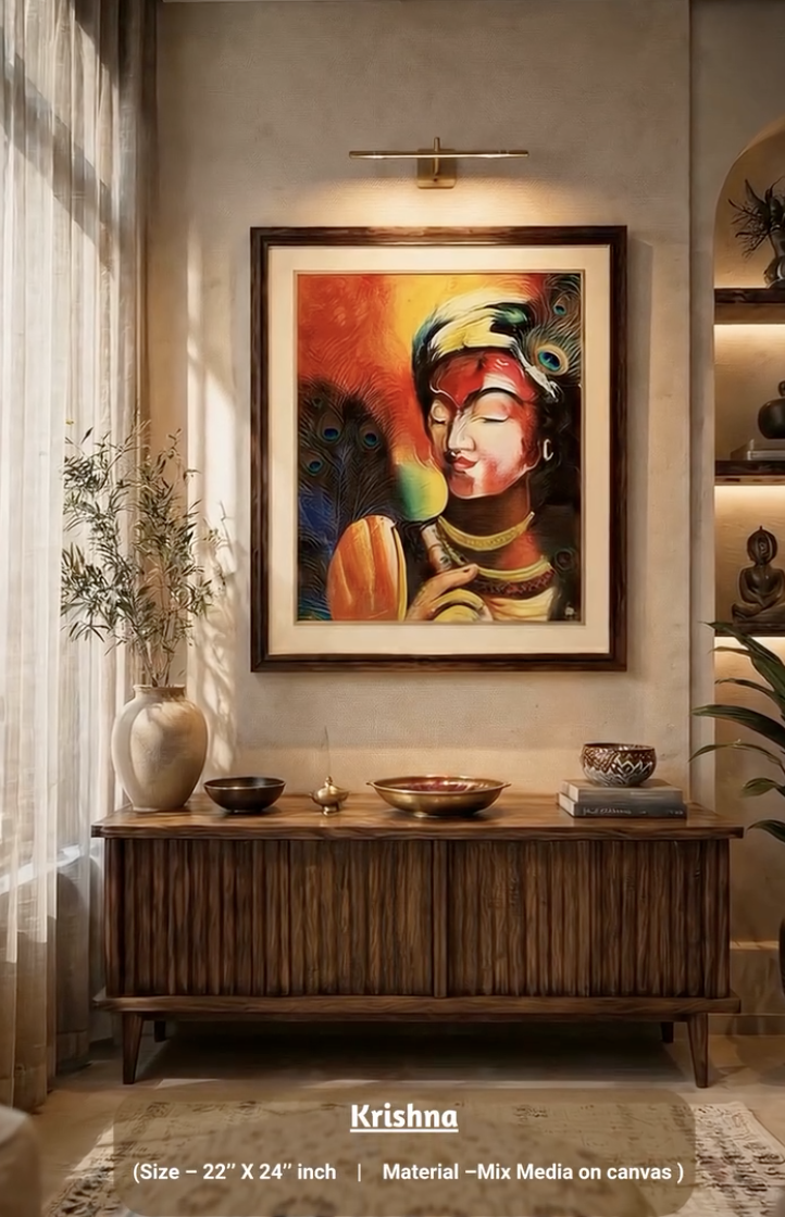 krishna painting showcase